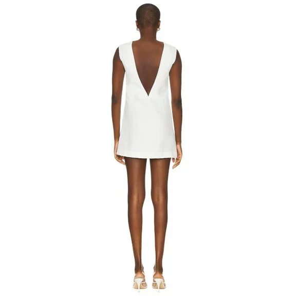 slim fit dress slacks Andria Halterneck Tulle Midi Dress Ivory main image 1